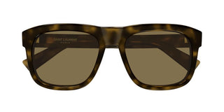 Saint Laurent SL 558 men Havana Geometric Sunglasses