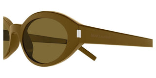 Saint Laurent SL 567 women Brown Round Sunglasses