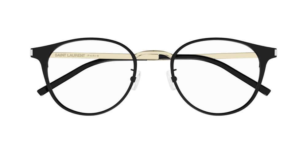 SAINT LAURENT メガネ SL 584/J オーバル型 Saint Laurent SL 584/J unisex Black Round Eyeglasses