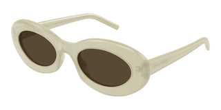 Saint Laurent SL 594 women White Oval Sunglasses