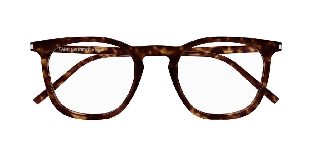 Saint Laurent SL 623 OPT men Havana Round Eyeglasses โ Otticanet USA