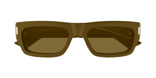 Saint Laurent SL 837 men Brown Squared Sunglasses