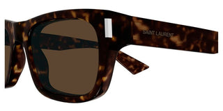 Saint Laurent SL 83 men Havana Geometric Sunglasses