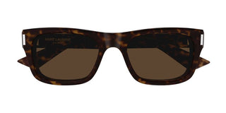Saint Laurent SL 83 men Havana Geometric Sunglasses