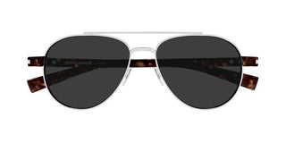 Saint Laurent SL 843 men Silver Pilot Sunglasses