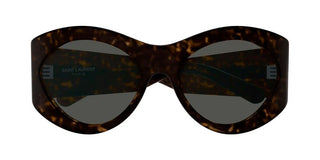 Saint Laurent SL 854 women Havana Geometric Sunglasses