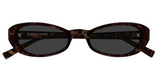 Saint Laurent SL 871 unisex Havana Oval Sunglasses