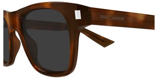Saint Laurent SL 875 men Havana Squared Sunglasses
