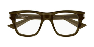 Saint Laurent SL 875 OPT men Brown Squared Eyeglasses