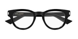 Saint Laurent SL 876 OPT men Black Round Eyeglasses