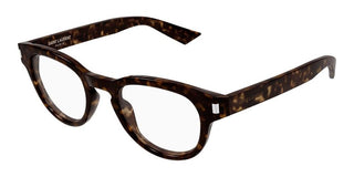 Saint Laurent SL 876 OPT men Havana Round Eyeglasses