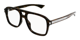 Saint Laurent SL 881 OPT men Havana Squared Eyeglasses