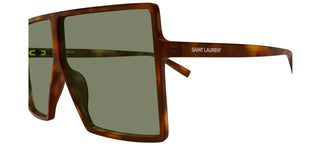 Saint Laurent SL 909 BETTY S women Havana Shield Sunglasses