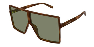 Saint Laurent SL 909 BETTY S women Havana Shield Sunglasses