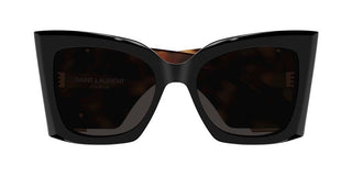 Saint Laurent SL M119 BLAZE women Havana Squared Sunglasses