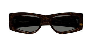 Saint Laurent Sl M140 Women Havana Rectangle Sunglasses