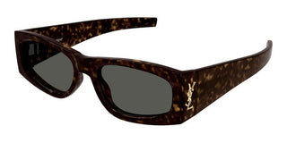 Saint Laurent Sl M140 Women Havana Rectangle Sunglasses