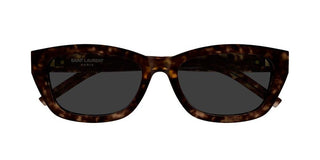 Saint Laurent SL M153 women Havana Squared Sunglasses