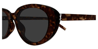 Saint Laurent SL M154 women Havana Oval Sunglasses
