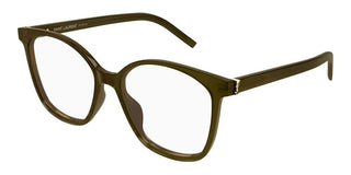 Saint Laurent SL M162 women Brown Round Eyeglasses