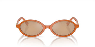 Miu Miu Smu 04zs Women Orange Oval Sunglasses