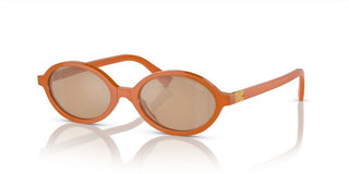 Miu Miu Smu 04zs Women Orange Oval Sunglasses