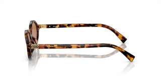 Miu Miu Smu 04zs Women Havana Oval Sunglasses
