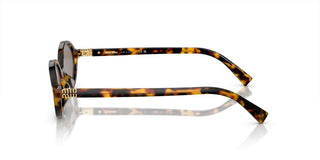 Miu Miu Smu 04zs Women Havana Oval Sunglasses