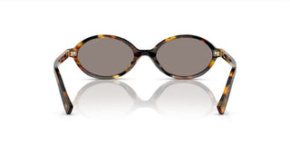 Miu Miu Smu 04zs Women Havana Oval Sunglasses