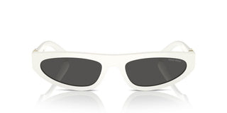 Miu Miu SMU 07ZS women White Oval Sunglasses