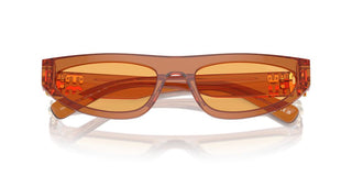 Miu Miu Smu 07zs Women Orange Oval Sunglasses