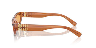 Miu Miu Smu 07zs Women Orange Oval Sunglasses