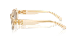 Miu Miu Smu 08zs Women Orange Geometric Sunglasses