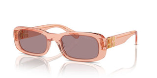 Miu Miu Smu 08zs Women Pink Geometric Sunglasses