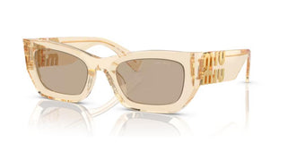Miu Miu SMU 09WS women Yellow Geometric Sunglasses
