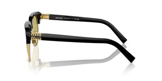 Miu Miu Smu 09zs Women Black Pilot Sunglasses