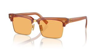 Miu Miu Smu 10zs Women Brown Squared Sunglasses