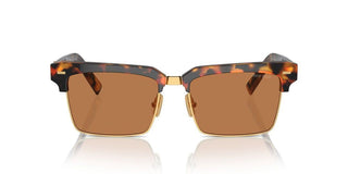 Miu Miu Smu 10zs Women Havana Squared Sunglasses