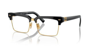 Miu Miu Smu 10zs Women Black Squared Sunglasses