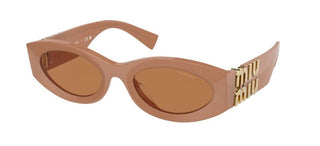 Miu Miu SMU 11WS women Brown Oval Sunglasses
