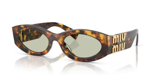 Miu Miu SMU 11WS women Havana Oval Sunglasses