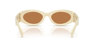 Miu Miu Smu 11ws Women White Oval Sunglasses