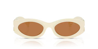Miu Miu SMU 11WS women White Oval Sunglasses