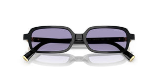 Miu Miu Smu 11zs Women Black Rectangle Sunglasses