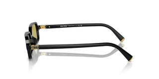 Miu Miu Smu 11zs Women Black Rectangle Sunglasses