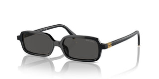 Miu Miu Smu 11zs Women Black Rectangle Sunglasses