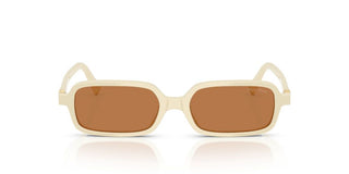Miu Miu Smu 11zs Women White Rectangle Sunglasses