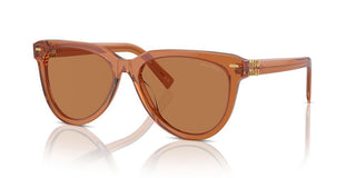 Miu Miu Smu 12zs Women Orange Geometric Sunglasses