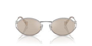Miu Miu SMU 52YS women Silver Round Sunglasses