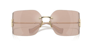 Miu Miu Smu 54ys Women Gold Geometric Sunglasses